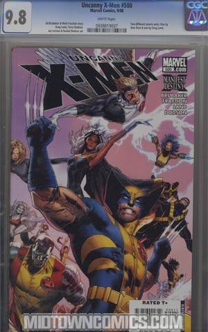 Uncanny X-Men #500 Cover L Greg Land Variant Cover CGC 9.8