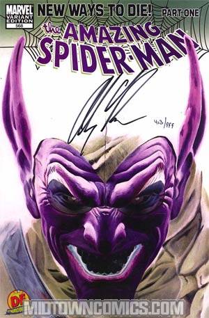 Amazing Spider-Man Vol 2 #568 Cover F DF Exclusive Alex Ross Negative Variant Cover Signed By Alex Ross 