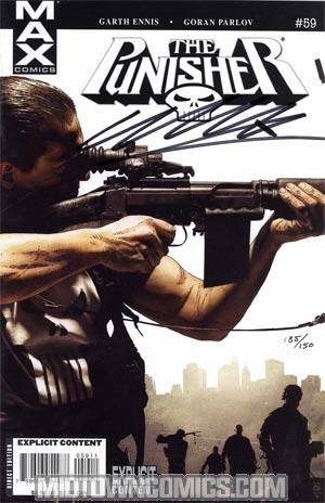 Punisher MAX #59 Cover B DF Signed By Garth Ennis