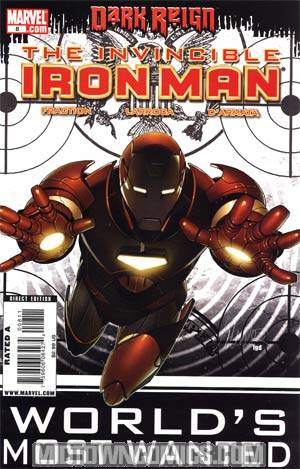 Invincible Iron Man #8 Cover A Regular Salvador Larroca Cover (Dark Reign Tie-In)