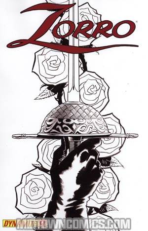 Zorro Vol 6 #9 Incentive Matt Wagner Black & White Cover