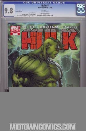 Hulk Vol 2 #7 Variant Michael Turner Cover CGC 9.8