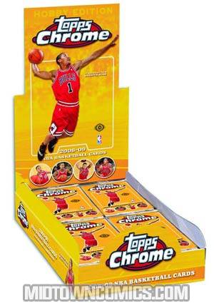 Topps 2008-2009 Chrome NBA Trading Cards Box
