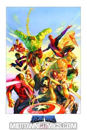 Secret Wars Lithograph By Alex Ross Signed