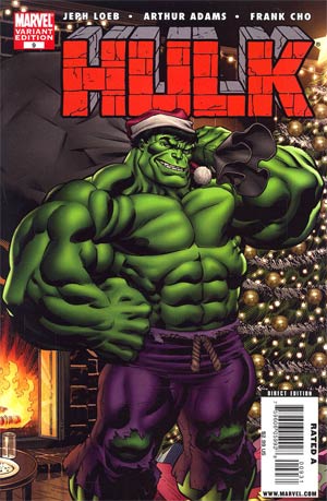 Hulk Vol 2 #9 Variant Green Hulk Santa Cover