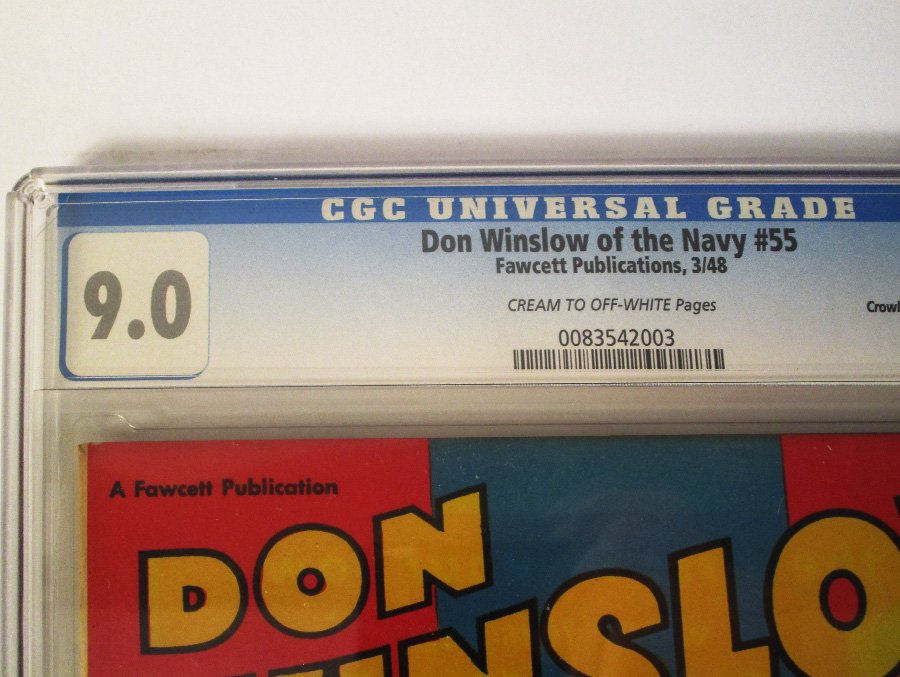 Don Winslow Of The Navy #55 CGC 9.0 Crowley Pedigree/File Copy