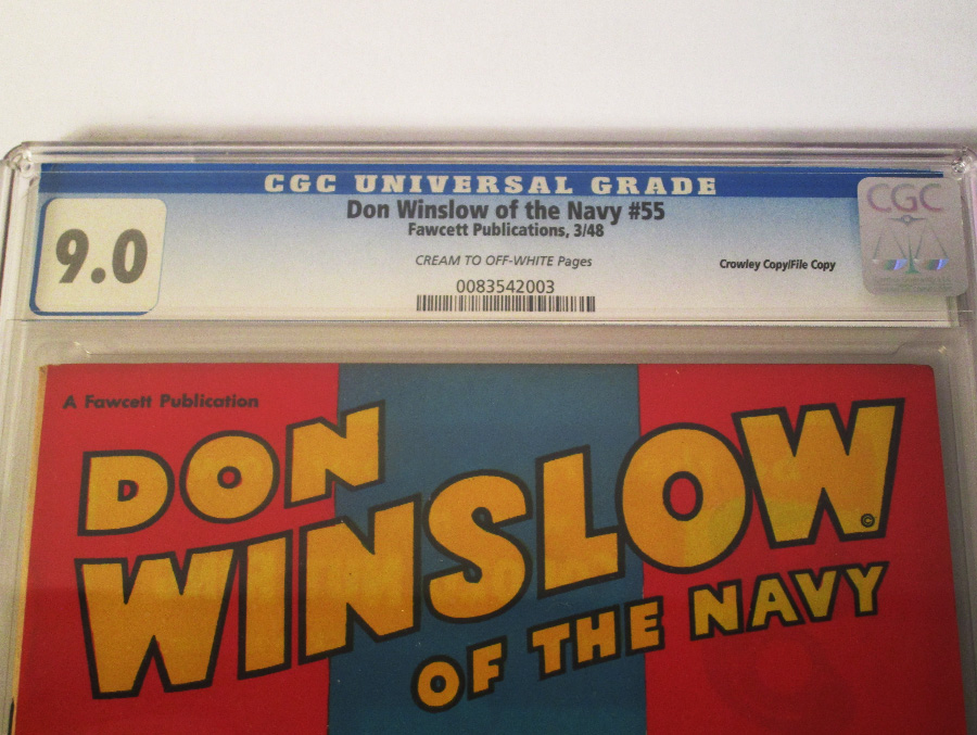 Don Winslow Of The Navy #55 CGC 9.0 Crowley Pedigree/File Copy