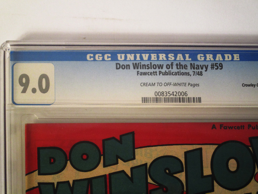 Don Winslow Of The Navy #59 CGC 9.0 Crowley Pedigree/File Copy