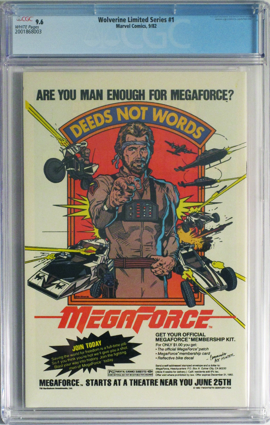 Wolverine #1 Cover E CGC 9.6