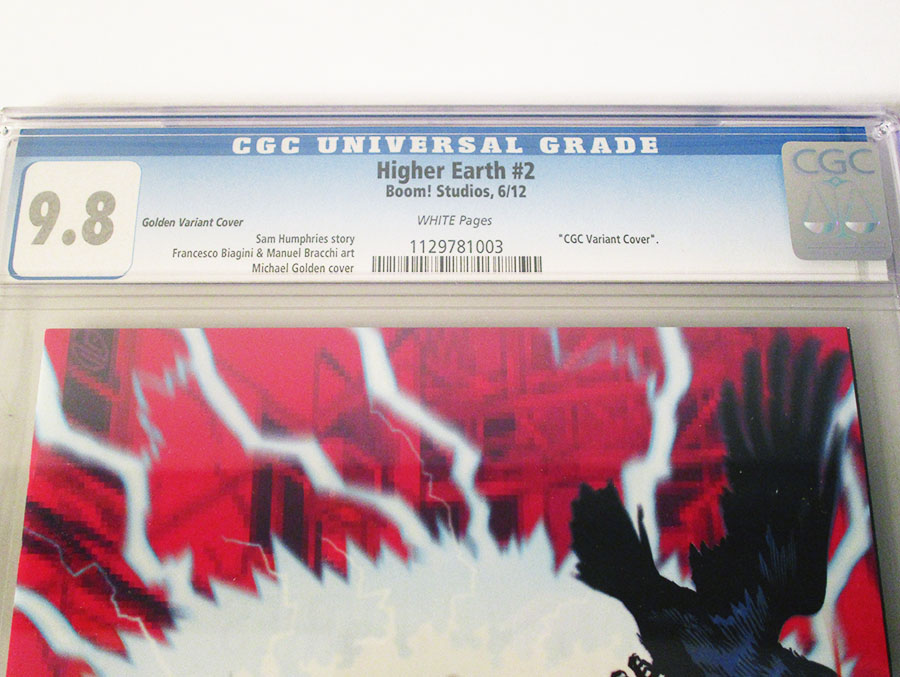 Higher Earth #2 Incentive Michael Golden Variant Cover CGC 9.8