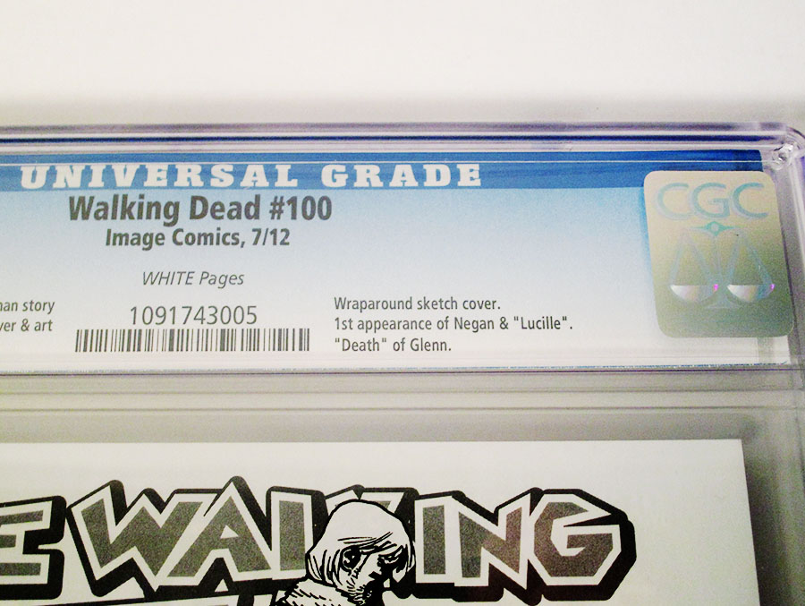 Walking Dead #100 Cover Z-T Incentive Charlie Adlard Sketch Cover CGC 9.8