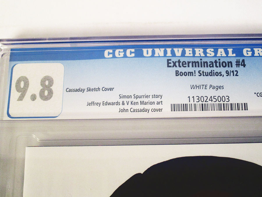 Extermination (BOOM Studios) #4 Cover G Incentive John Cassaday Virgin Sketch Variant Cover CGC 9.8