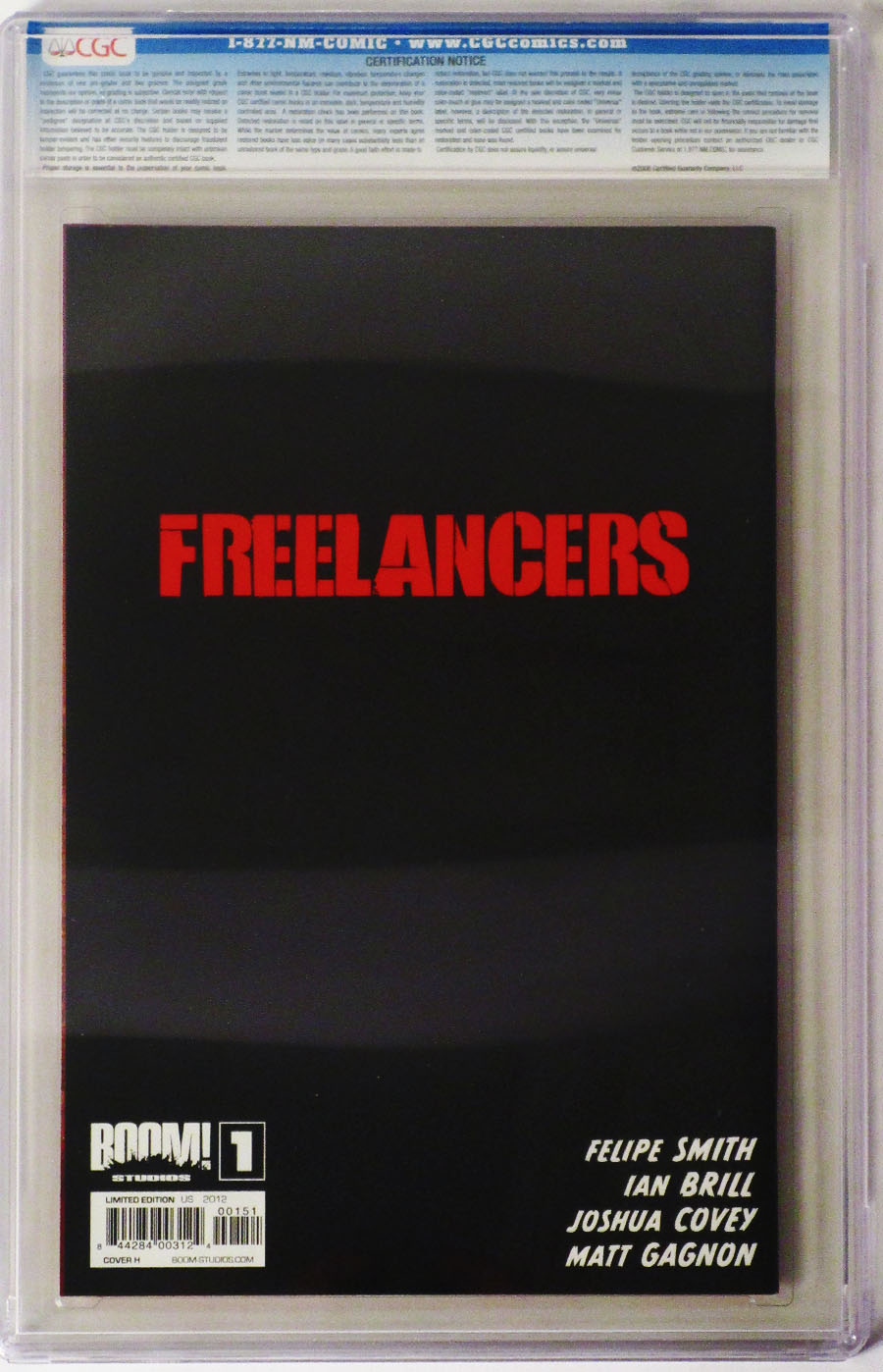 Freelancers #1 Incentive Stephane Roux Virgin Variant Cover CGC 9.8