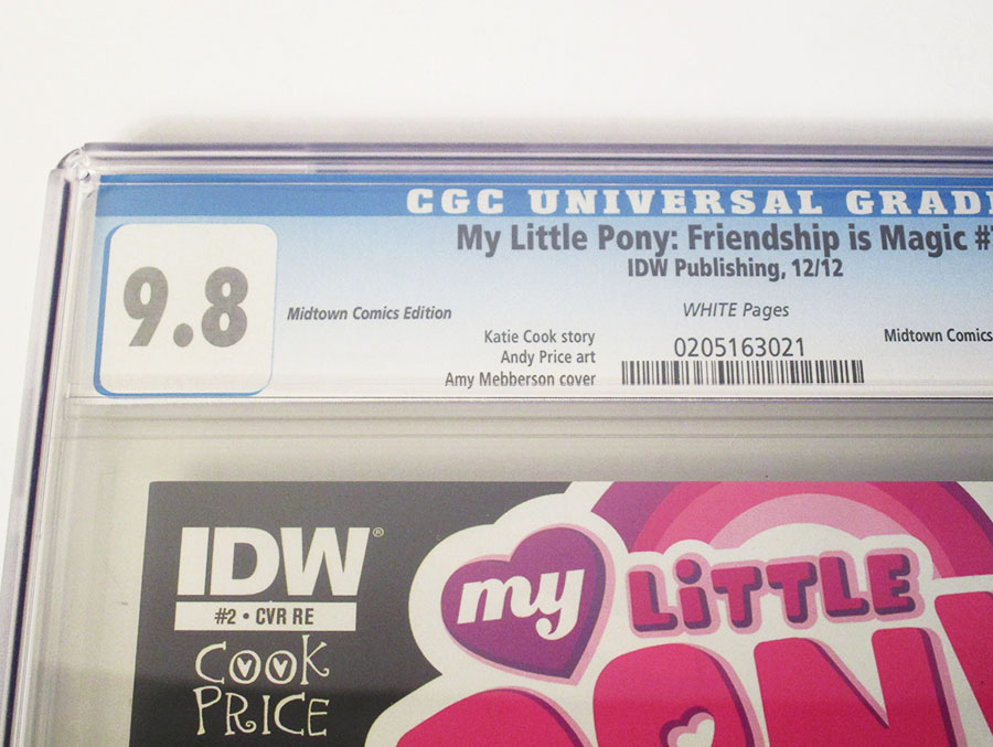 My Little Pony Friendship Is Magic #2 Cover I Midtown Exclusive Amy Mebberson Time Turner Variant Cover CGC 9.8