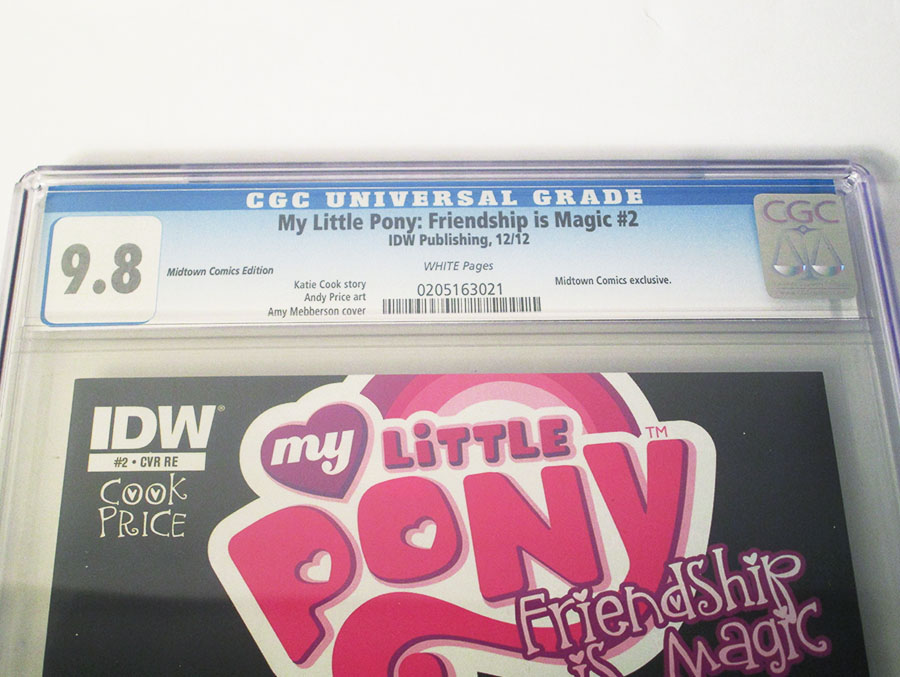 My Little Pony Friendship Is Magic #2 Cover I Midtown Exclusive Amy Mebberson Time Turner Variant Cover CGC 9.8