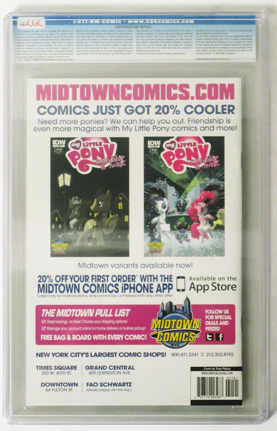 My Little Pony Friendship Is Magic #5 Cover E Midtown Exclusive Tony Fleecs Crystal Ponies Part 2 Of 2 Variant Cover CGC 9.8