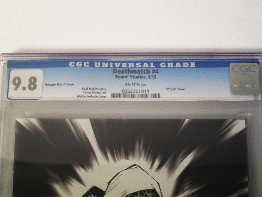 Deathmatch #4 Incentive Whilce Portacio Virgin Sketch Cover CGC 9.8