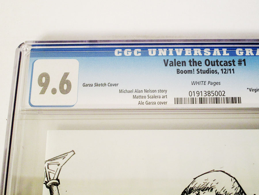Valen The Outcast #1 Cover G Incentive Ale Garza Virgin Sketch CGC 9.6