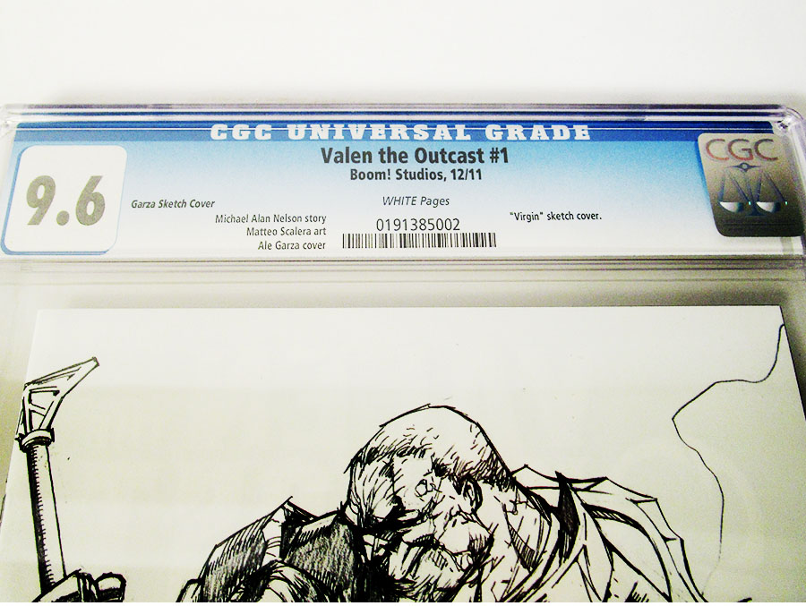 Valen The Outcast #1 Cover G Incentive Ale Garza Virgin Sketch CGC 9.6
