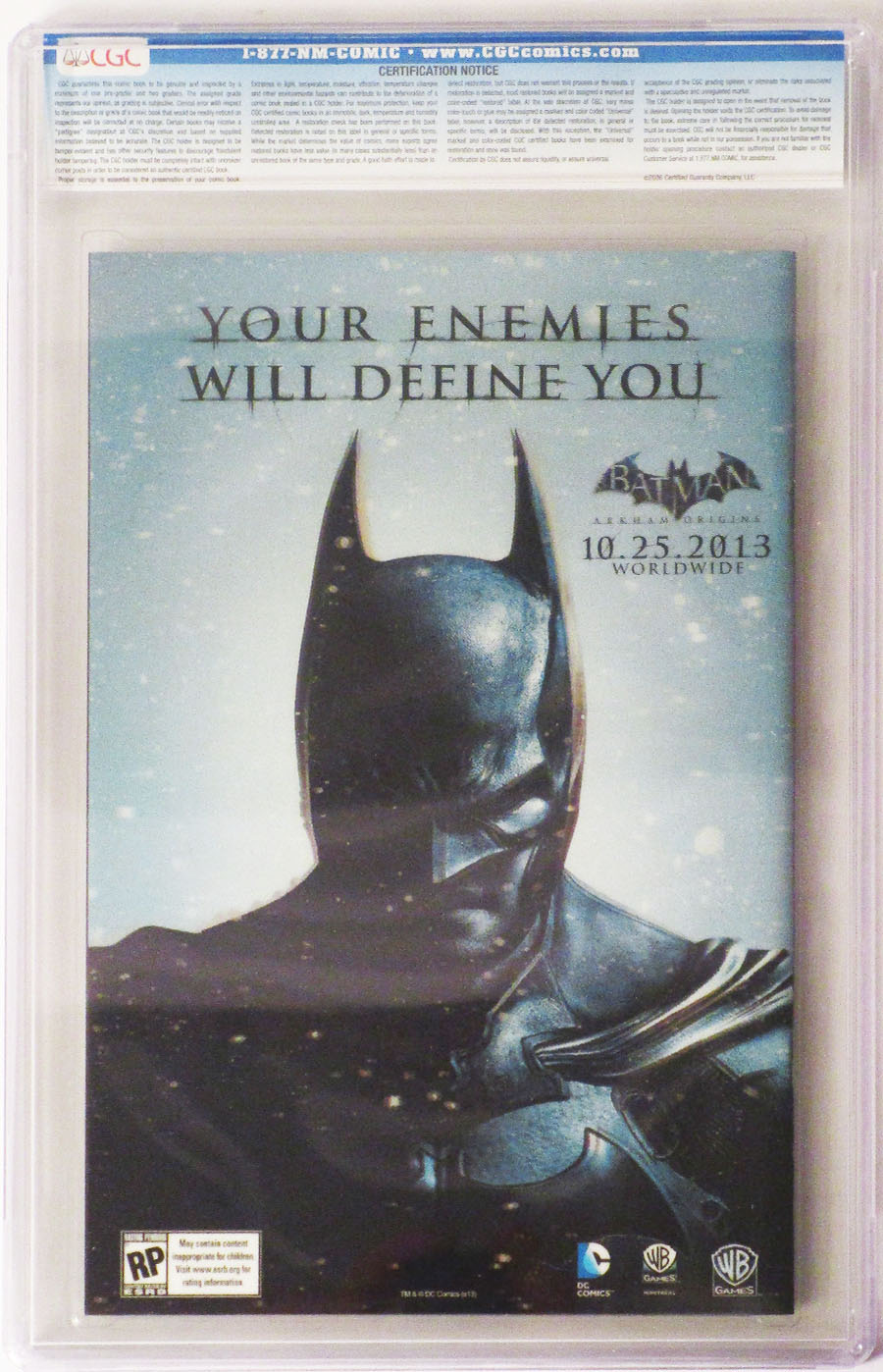 Forever Evil #1 Cover J Incentive 3D Motion Variant Cover CGC 9.8