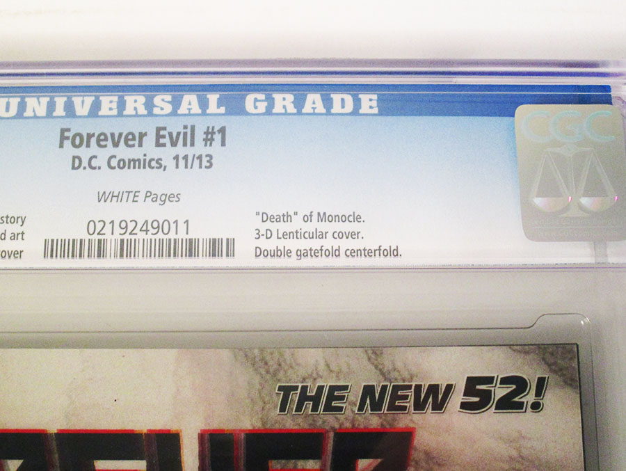 Forever Evil #1 Cover J Incentive 3D Motion Variant Cover CGC 9.8