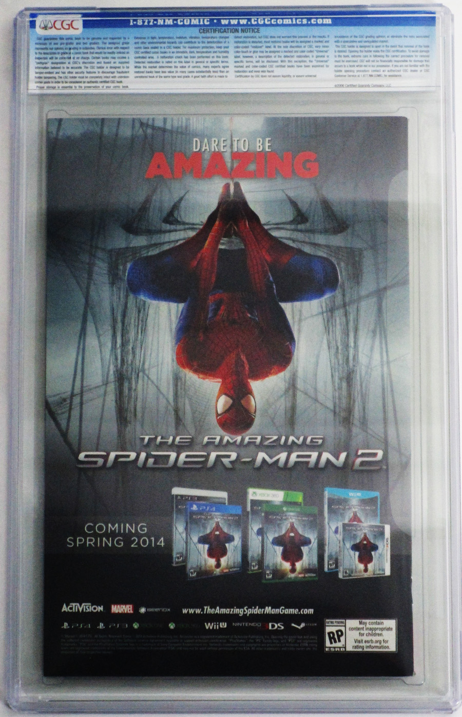 Amazing Spider-Man Vol 3 #1 Cover U DF CGC 9.8