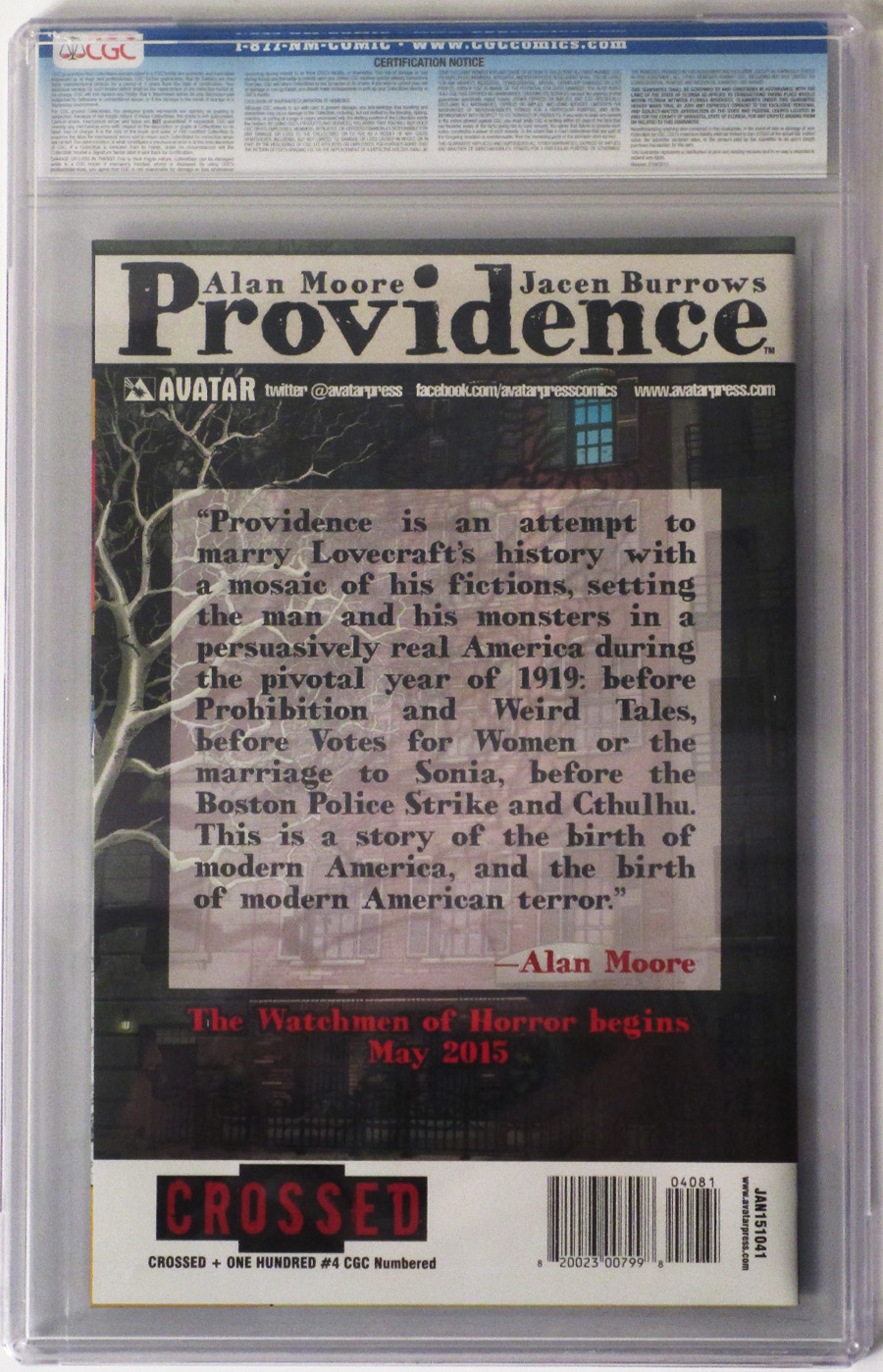 Crossed Plus 100 Taste Test CGC Numbered Edition Box Set