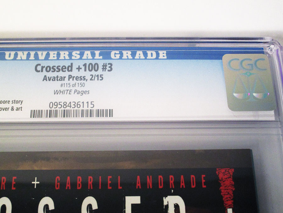 Crossed Plus 100 #3 Cover G CGC Numbered Edition