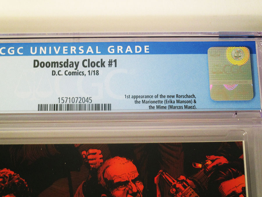 Doomsday Clock #1 Cover E DF CGC 9.6 Or Higher