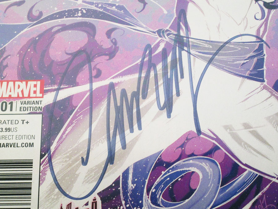 Iron Fist Vol 5 #1  Midtown Exclusive J Scott Campbell Anti-Venomized Negative Colors Variant Cover Signed By J Scott Campbell CGC 9.8