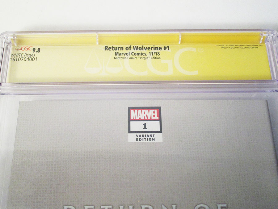 Return Of Wolverine #1  Midtown Exclusive Cover E Joe Jusko Variant Cover Signed By Joe Jusko & Charles Soule CGC 9.8