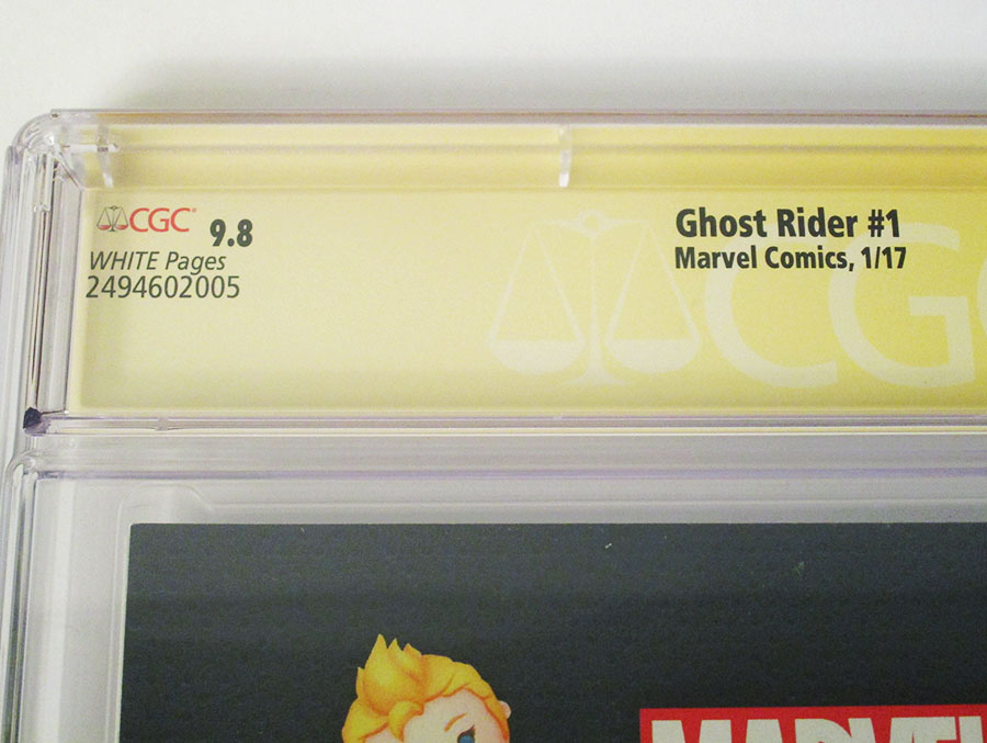 Ghost Rider Vol 7 #1 Cover N Regular Marco Checchetto Cover Signed By Gabriel Luna CGC 9.8