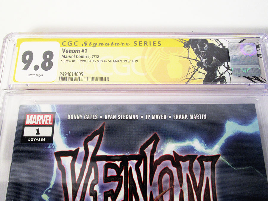 Venom Vol 4 #1 Cover T 1st Ptg Regular Ryan Stegman Cover Signed By Donny Cates & Ryan Stegman CGC 9.8 With Retired Venom CGC Label
