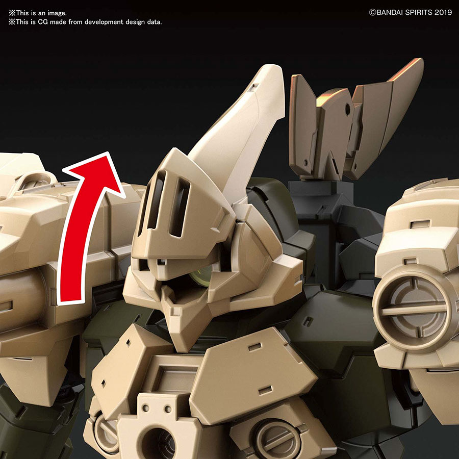 30 Minutes Missions Options 1/144 Kit #OP-22 Option Armor For Defense Operations (Cielnova Exclusive / Sand Yellow)