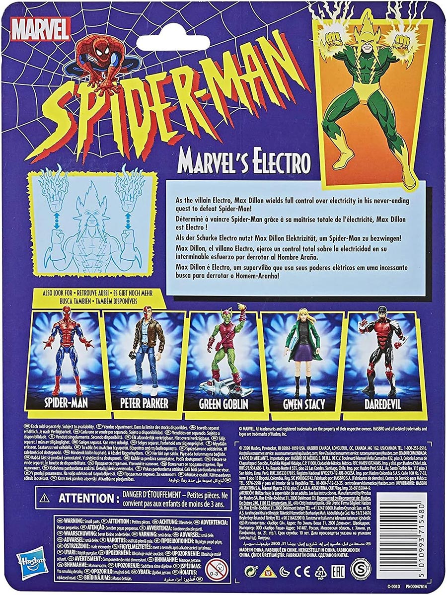 Marvel Legends Spider-Man Electro 6-Inch Action Figure