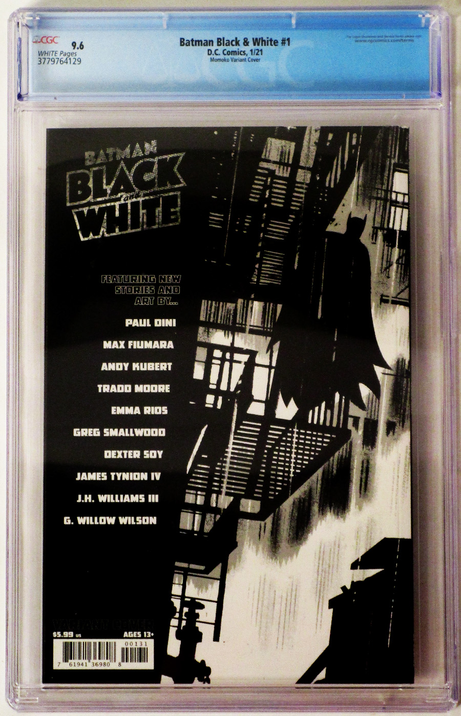 Batman Black & White Vol 3 #1 Cover H DF Peach Momoko Cover CGC Graded 9.6