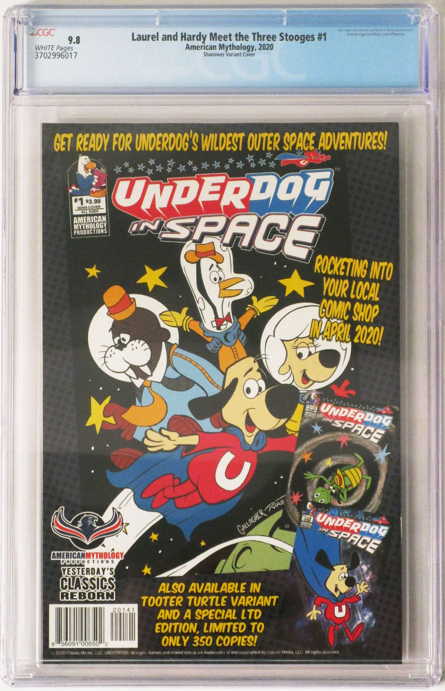 Laurel And Hardy Meet The Three Stooges #1 Cover E American Mythology Exclusive Dean Rankine Variant Cover CGC 9.8