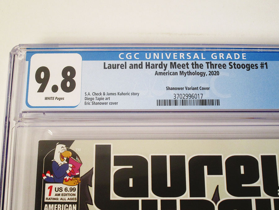Laurel And Hardy Meet The Three Stooges #1 Cover E American Mythology Exclusive Dean Rankine Variant Cover CGC 9.8