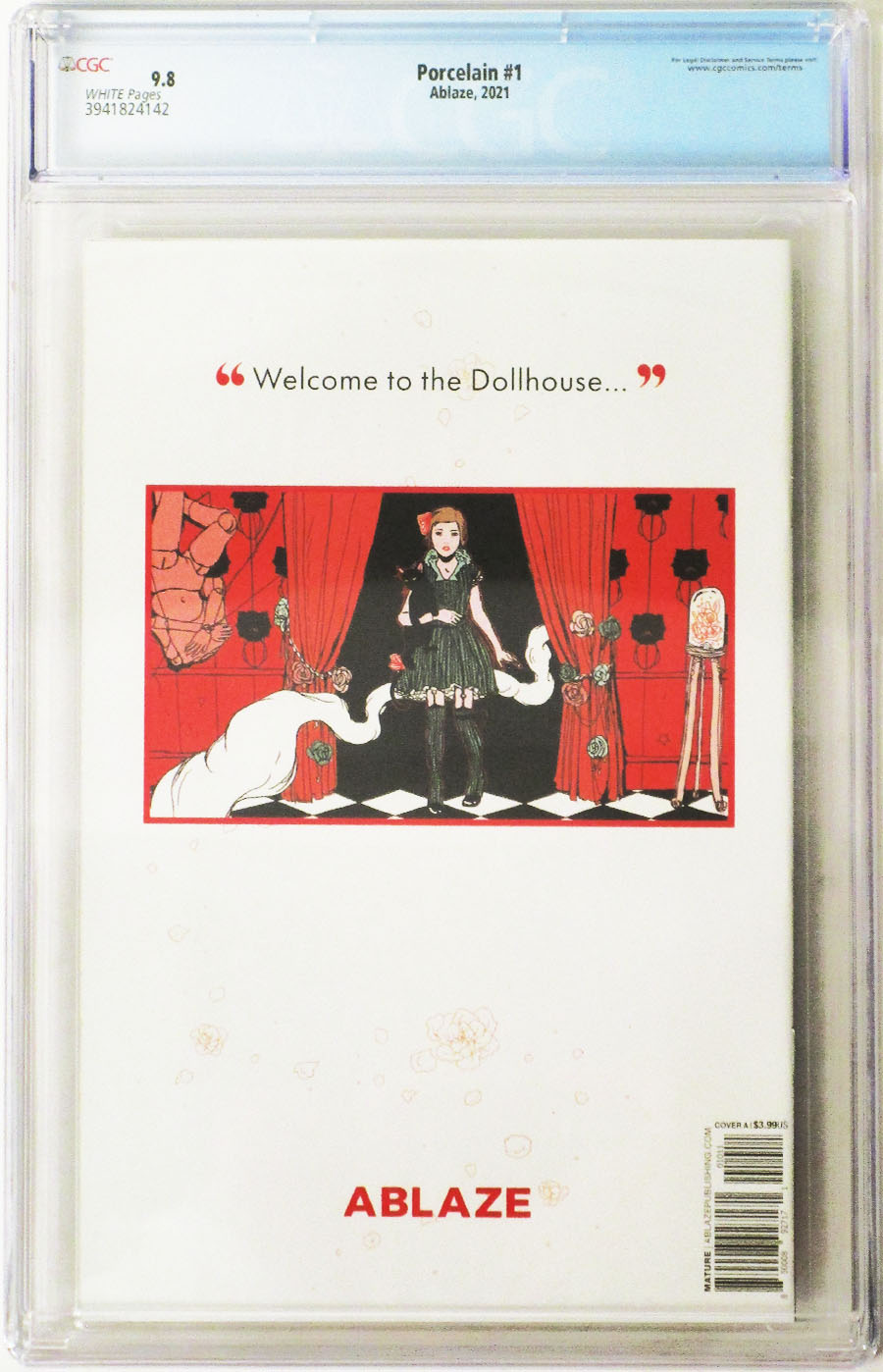 Maria Llovets Porcelain #1 Cover M DF CGC Graded 9.8