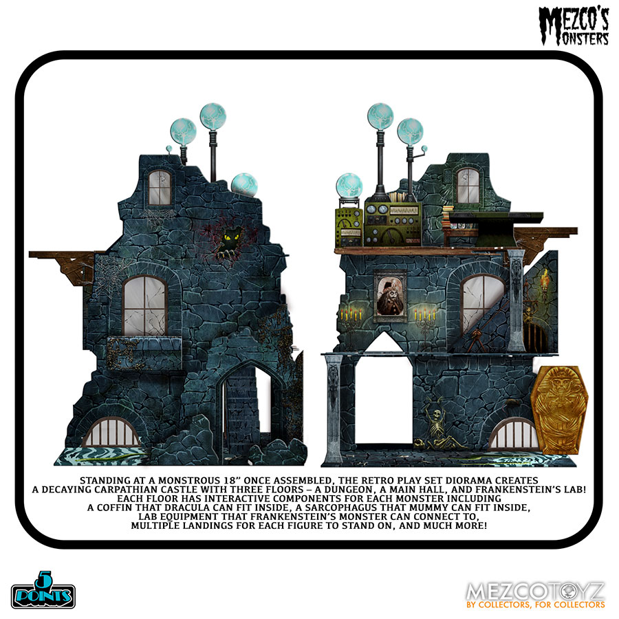 5 Points Mezcos Monsters Tower Of Fear Deluxe Boxed Set
