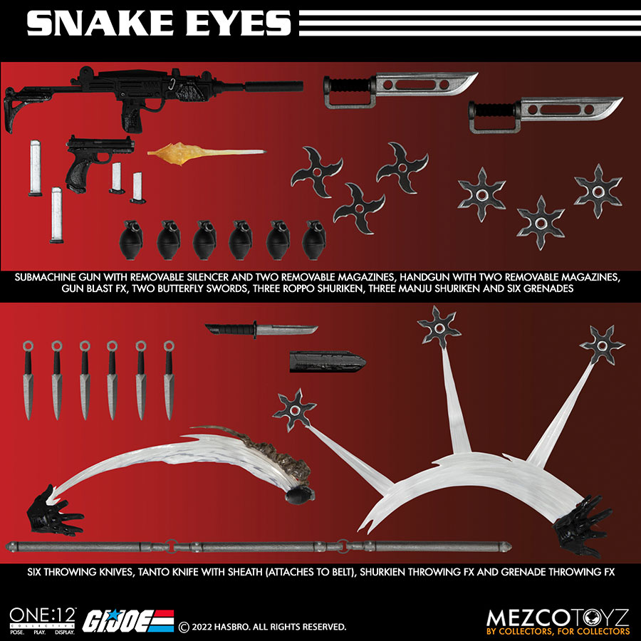 One-12 Collective GI Joe Snake Eyes Deluxe Edition Action Figure