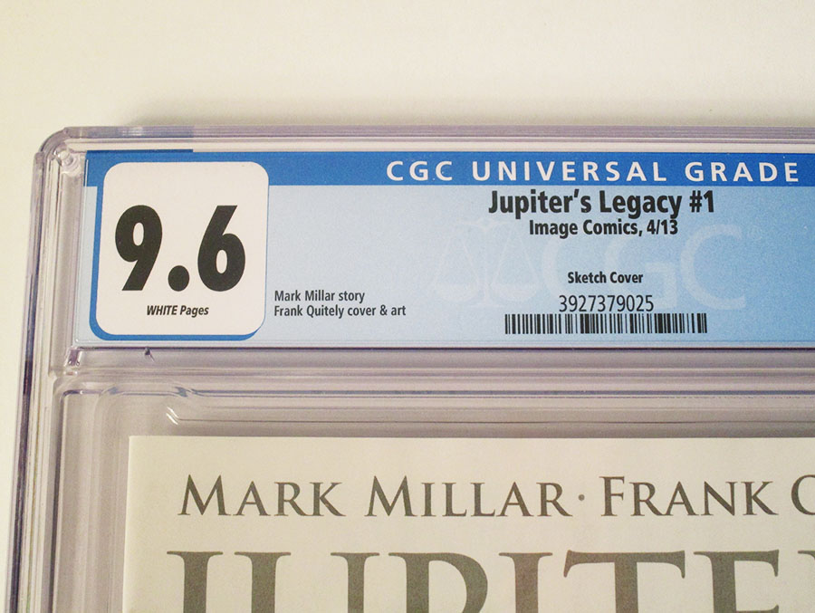 Jupiters Legacy #1 Incentive Frank Quitely Sketch Cover CGC 9.6