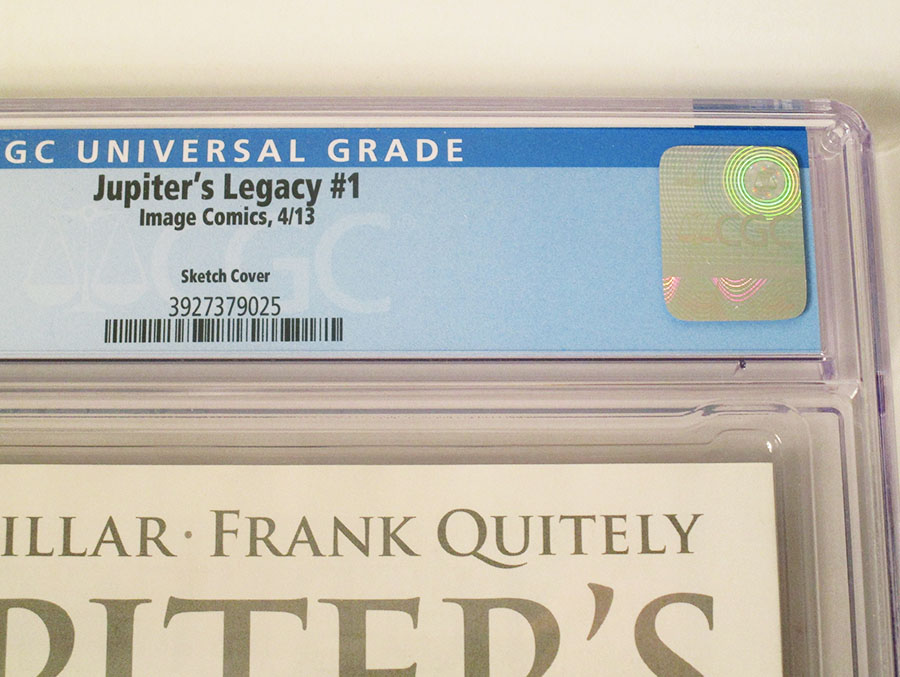 Jupiters Legacy #1 Incentive Frank Quitely Sketch Cover CGC 9.6