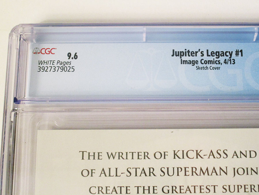 Jupiters Legacy #1 Incentive Frank Quitely Sketch Cover CGC 9.6