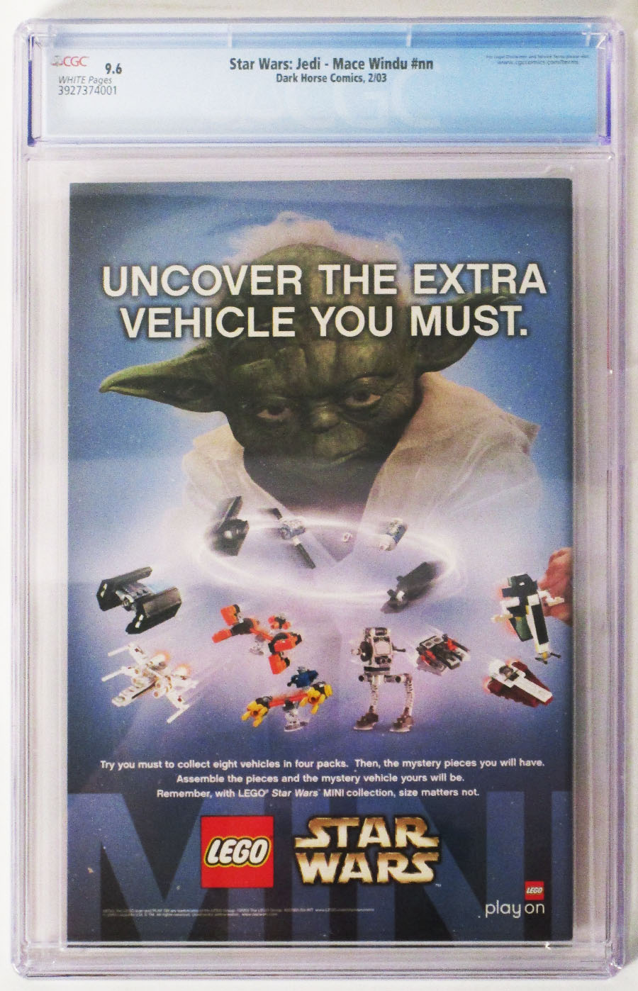 Star Wars Jedi Mace Windu One Shot CGC 9.6