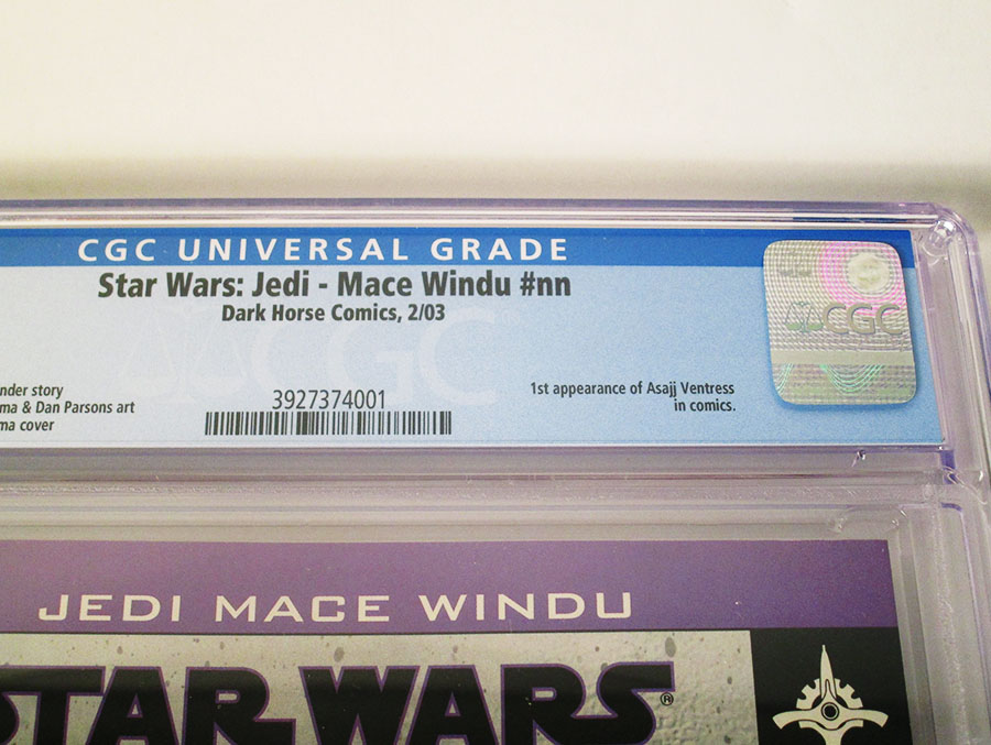 Star Wars Jedi Mace Windu One Shot CGC 9.6