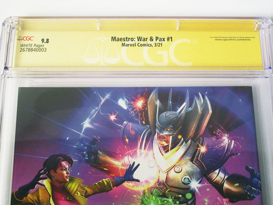 Maestro War And Pax #1 Cover H Regular Dale Keown Cover Signed By Peter David CGC 9.8