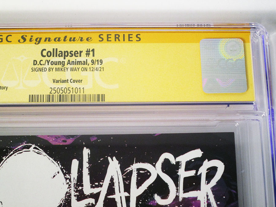 Collapser #1 Cover I Variant Nick Derington Cover Signed By Mikey Way CGC 9.8