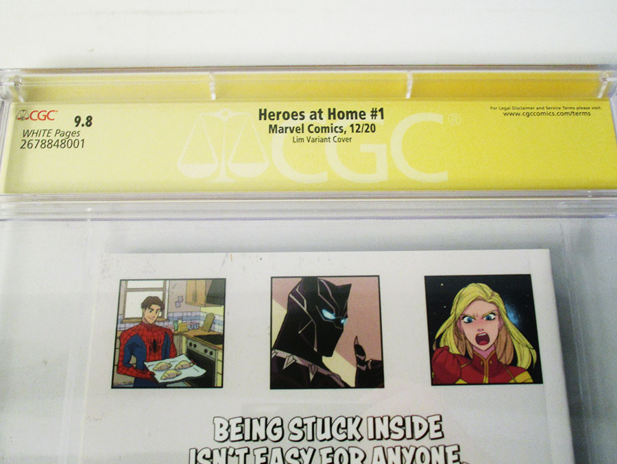 Heroes At Home One Shot Cover D Variant Ron Lim Cover Signed By Zeb Wells CGC 9.8