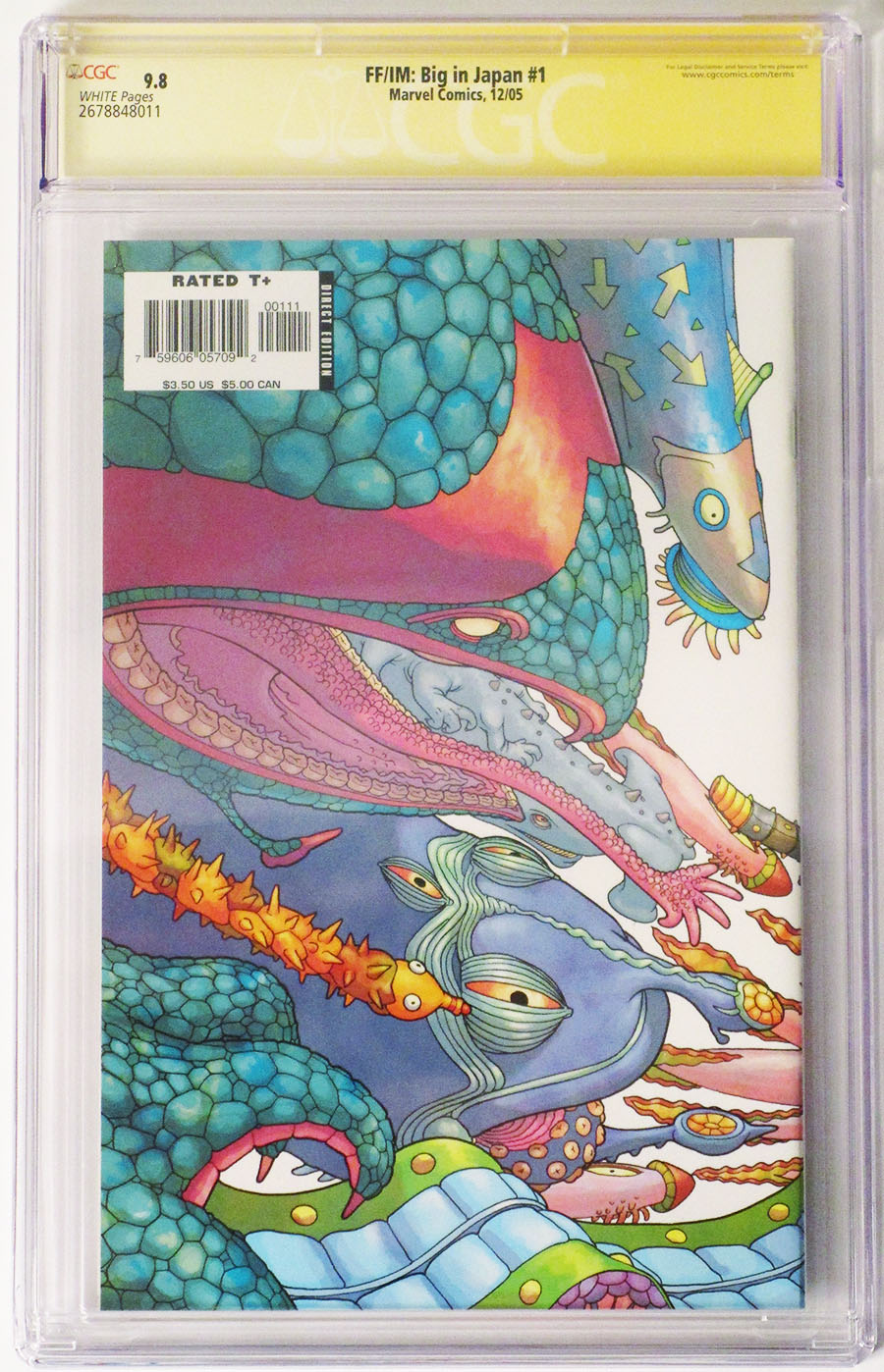 Fantastic Four Iron Man Big In Japan #1 Cover B Signed By Zeb Wells CGC 9.8
